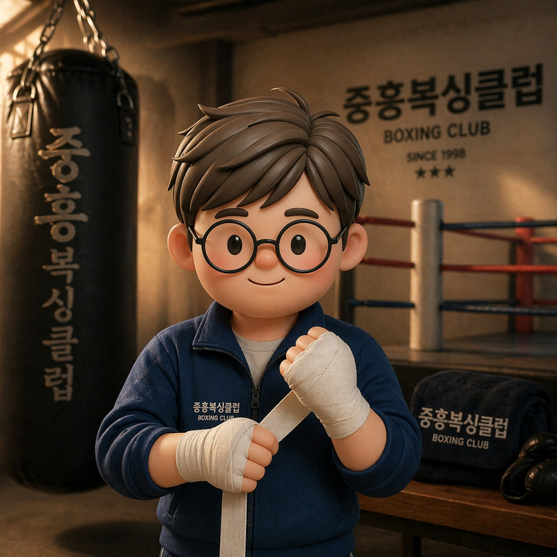 중흥복싱클럽 마스코트