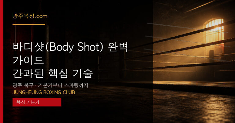 바디샷(Body Shot) 완벽 가이드 — 간과된 핵심 기술 대표 이미지 - 중흥복싱클럽